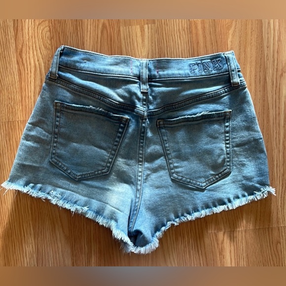 2 pair jeans shorts for 1 price!!!! American eagle & PINK - Picture 3 of 15